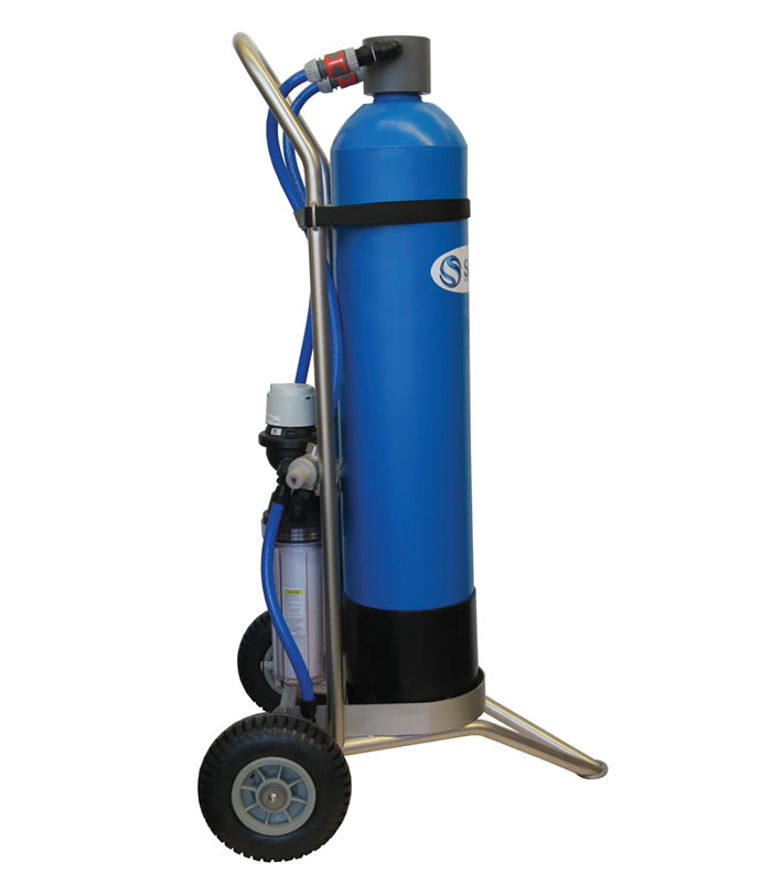 Single Bottle Trolley side view Single Bottle Trolley side view